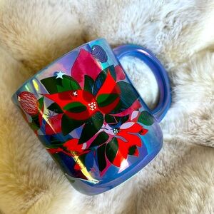 Starbucks Holiday Mug 2023 pointsettias purple